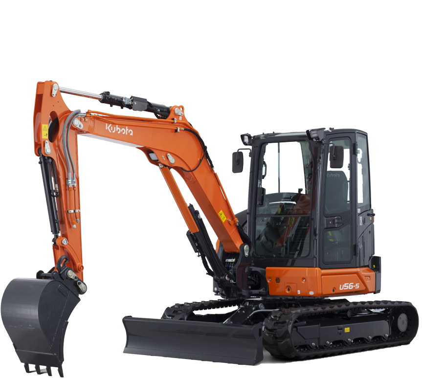 Kubota U 56-5 vikšrinis ekskavatorius